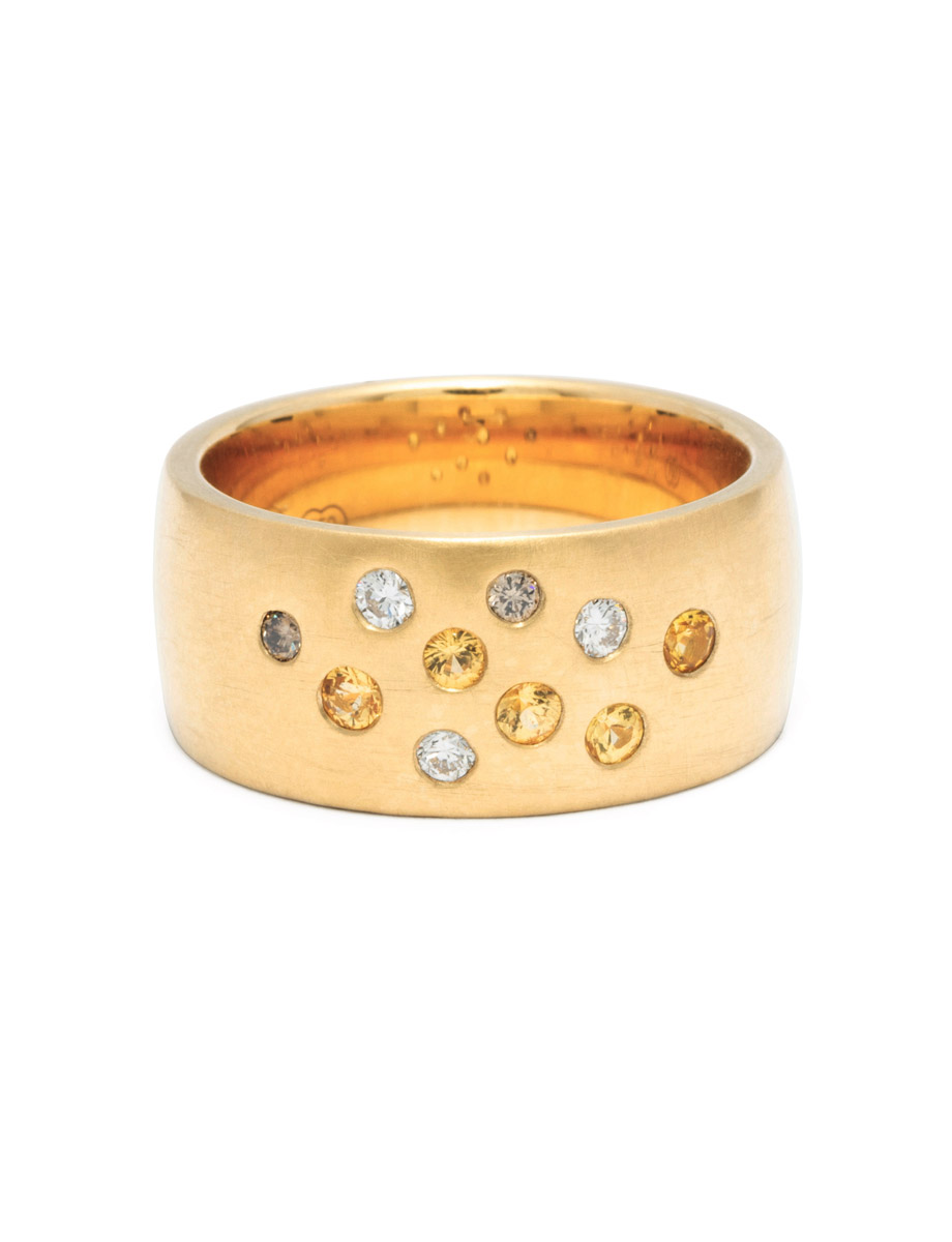 Scatter Ring – Yellow Gold & Diamond