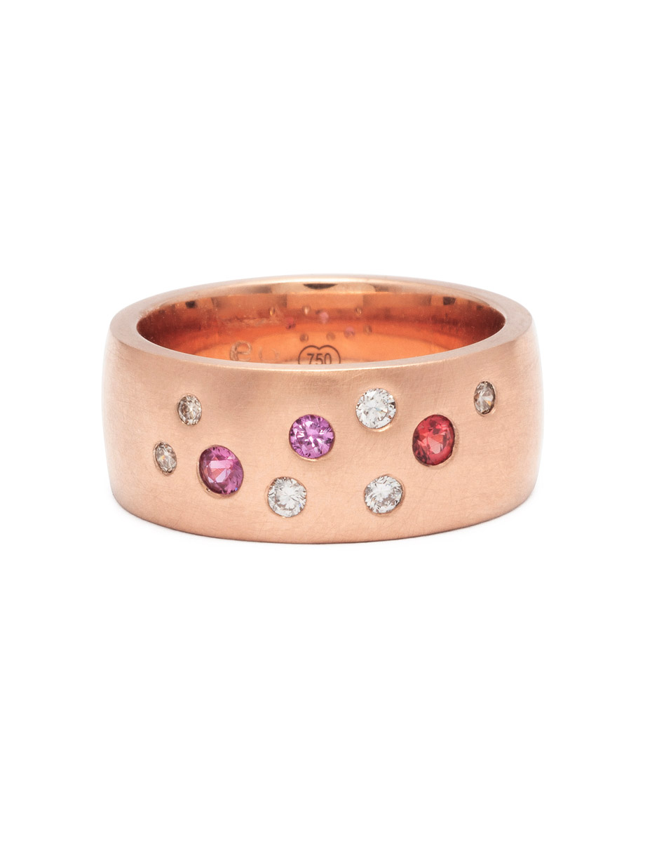 Scatter Ring – Pink Sapphire & Diamond