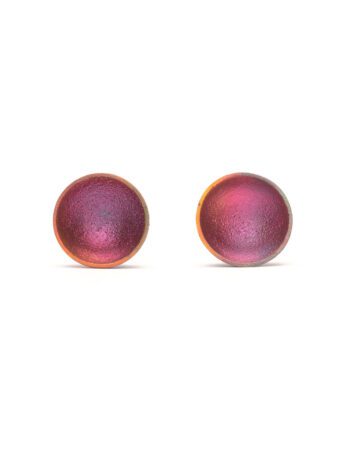 Dome Stud Earrings – Purple