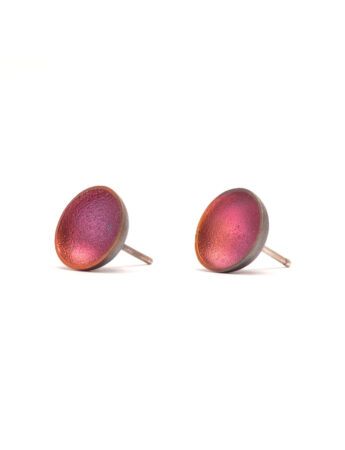 Dome Stud Earrings – Purple