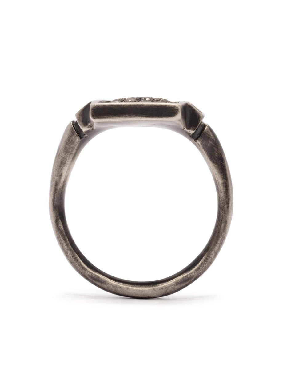 Tych 33 Ring – Sterling Silver & Diamonds