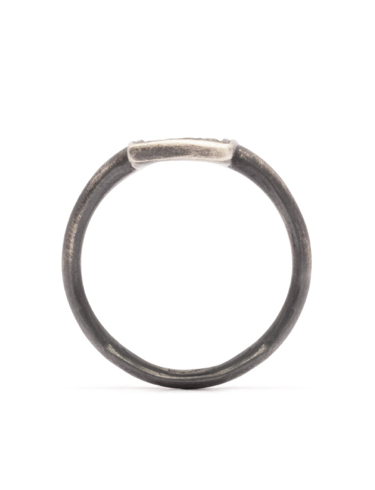 Tych 9 Ring – Sterling Silver & Diamonds