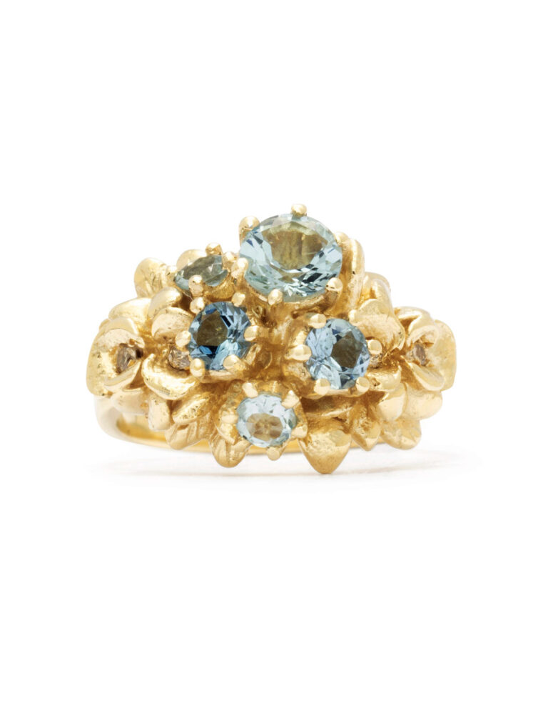 Giardinetti Ring – Aquamarine & Diamond