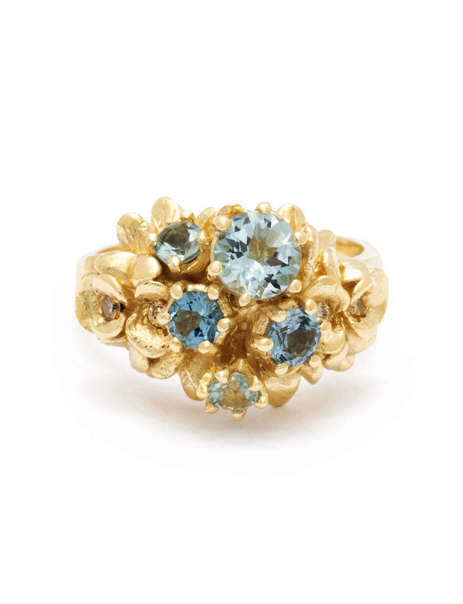 Giardinetti Ring – Aquamarine & Diamond