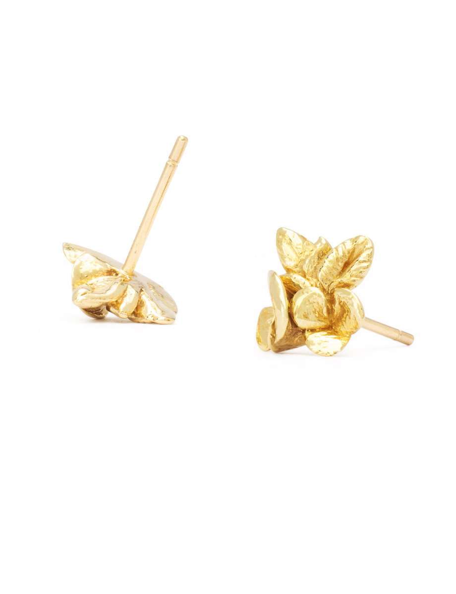 Flora Stud Earrings – Yellow Gold