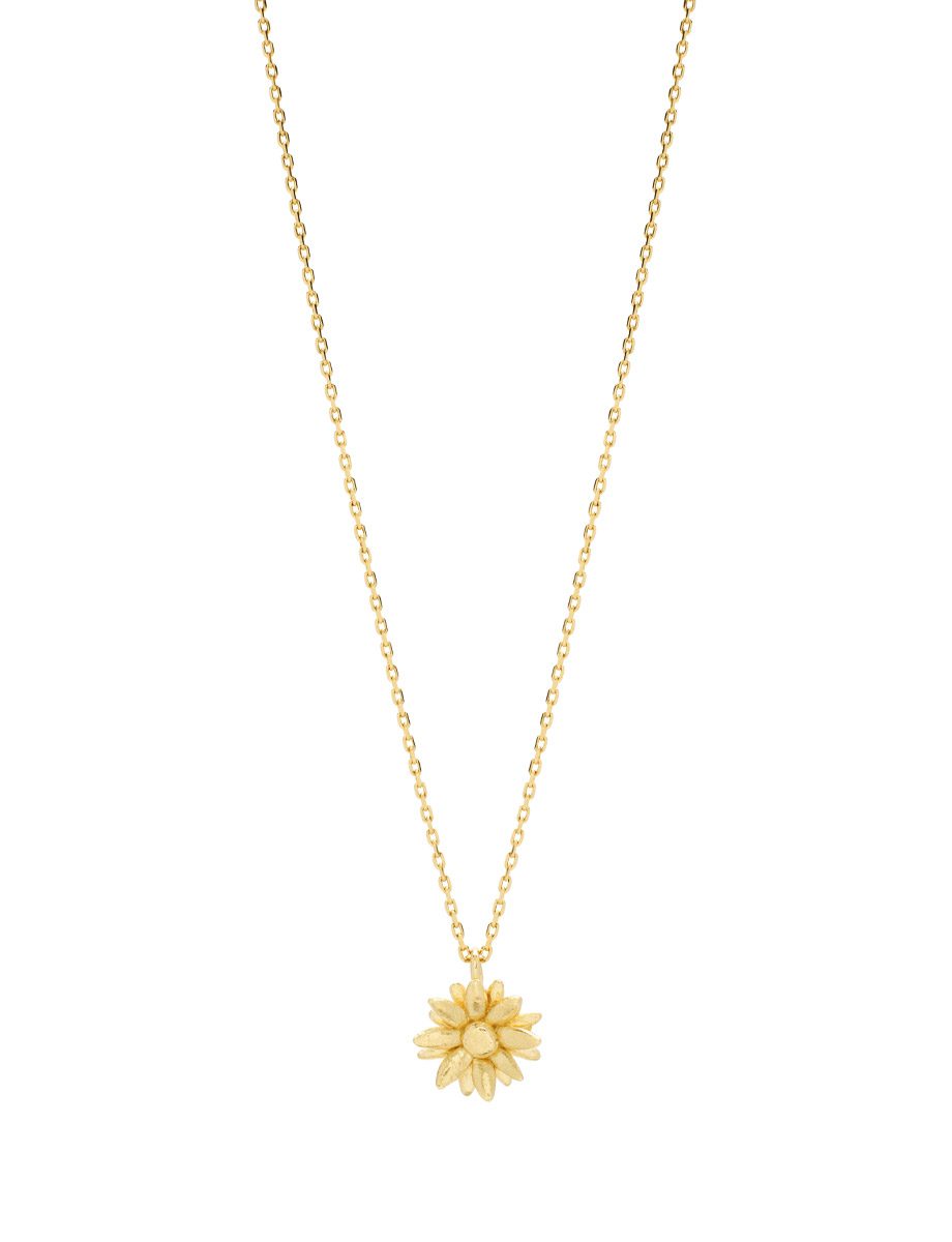 Daisy Pendant Necklace – Yellow Gold