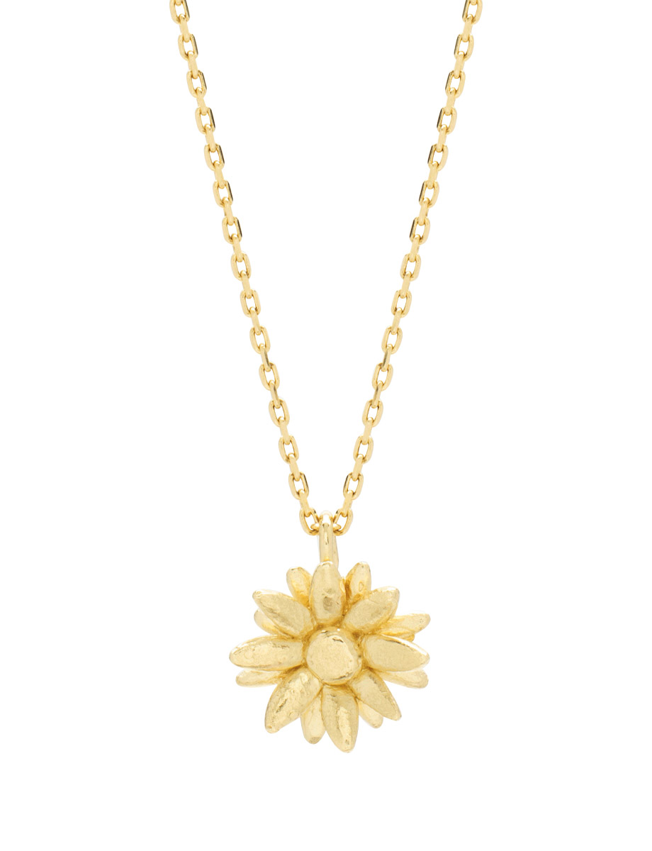 Daisy Pendant Necklace – Yellow Gold