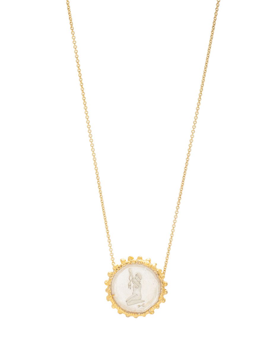 Heroine’s Granulated Pendant Necklace