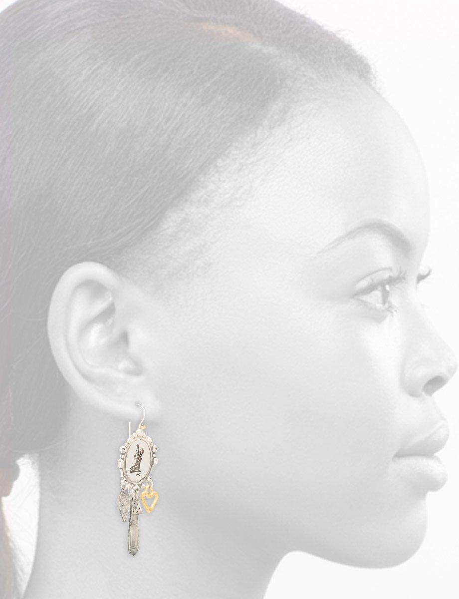 Heroine’s Tools Earrings – Silver & Gold