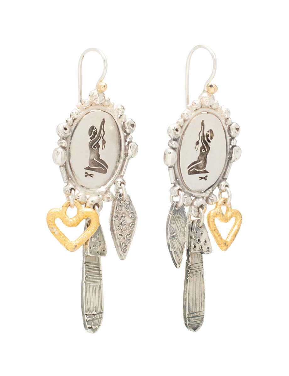 Heroine’s Tools Earrings – Silver & Gold