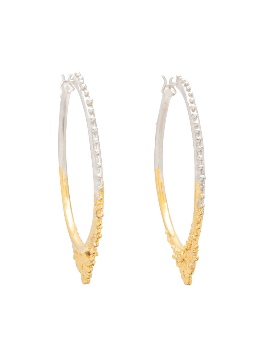 Heroine’s Hoop Earrings – Silver & Gold