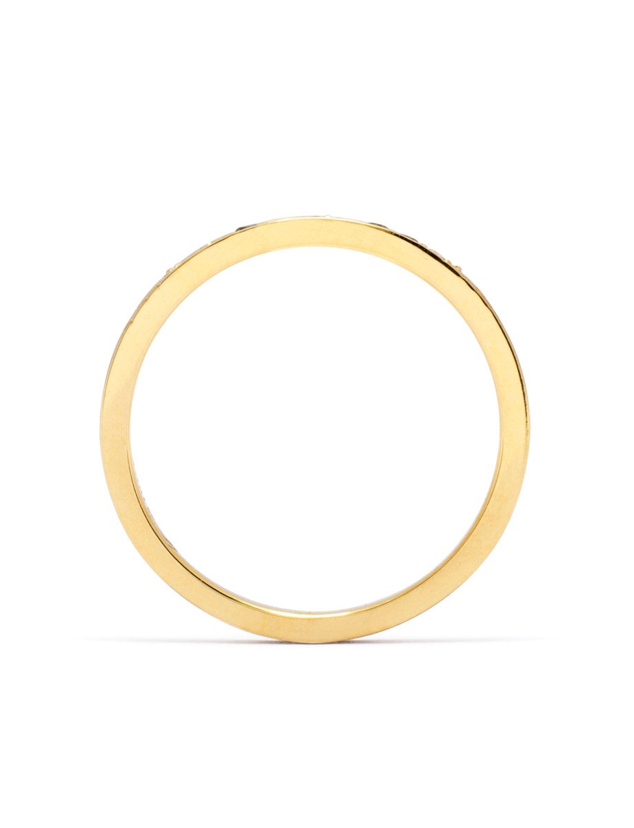 Ombre Green Ring – Yellow Gold & Sapphire