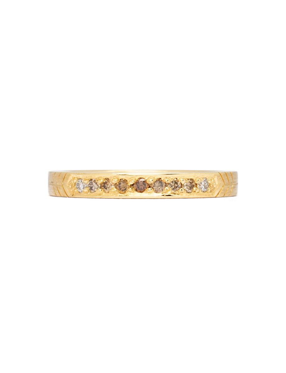 Ombre Ring – Yellow Gold & Diamonds