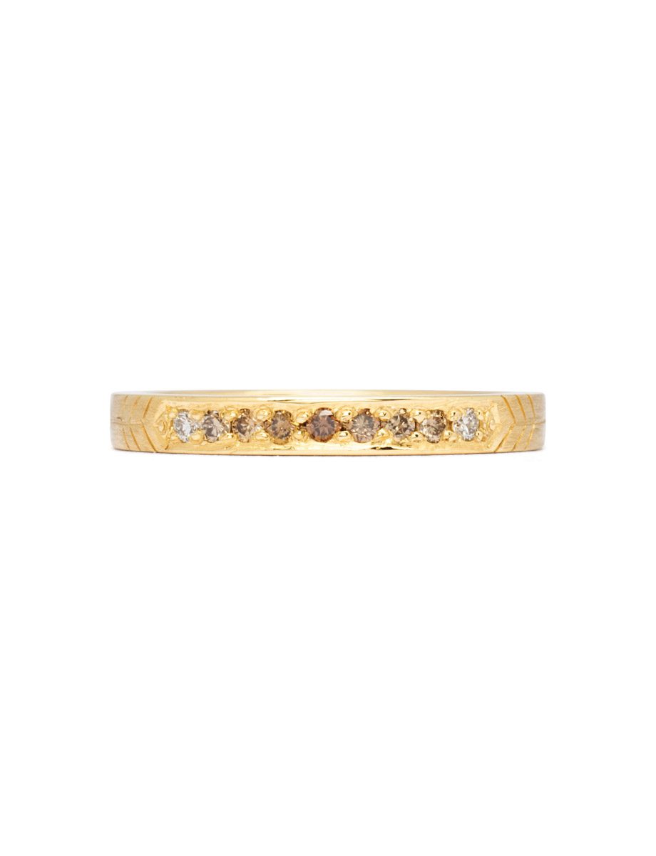 Ombre Ring – Yellow Gold & Diamonds