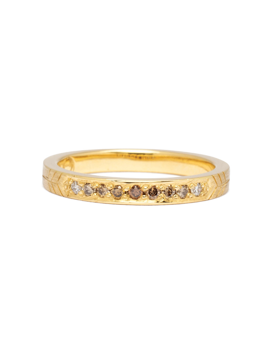 Ombre Ring – Yellow Gold & Diamonds