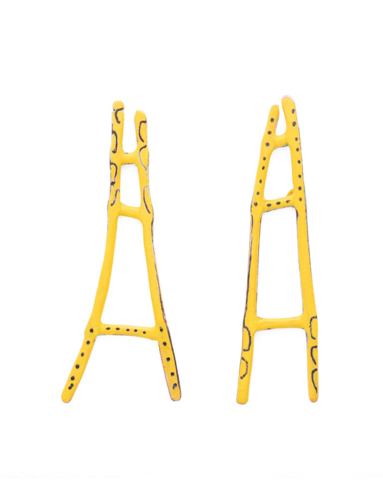 Ladder Stud Earrings – Yellow