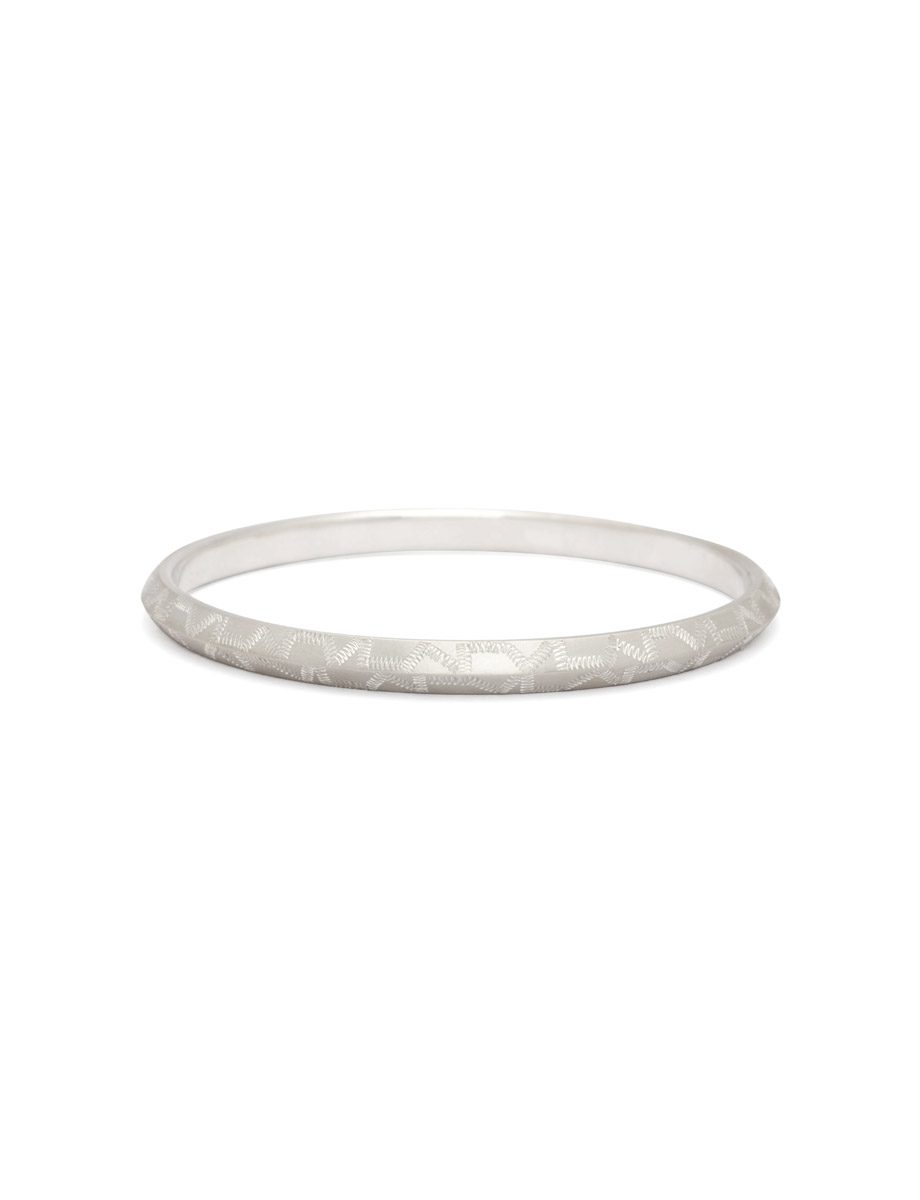 Hand Engraved Silver Signature Bangle e.g.etal Melbourne