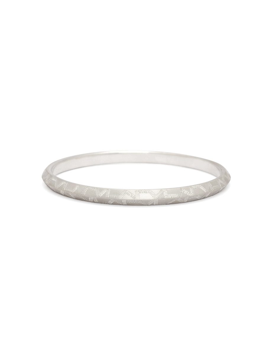 Signature Bangle – Hand Engraved Silver