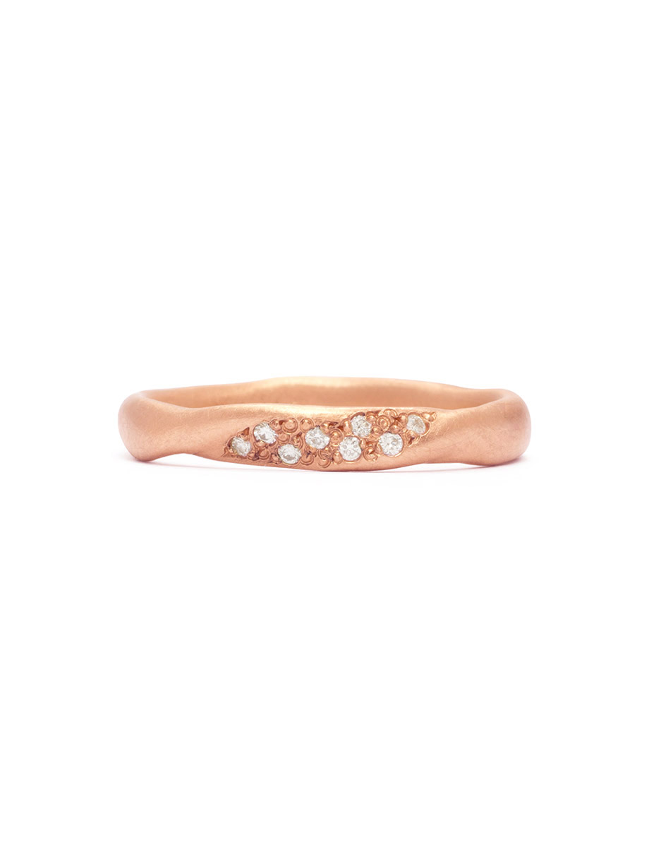 Zephyr Spray Ring – Rose Gold & Diamonds