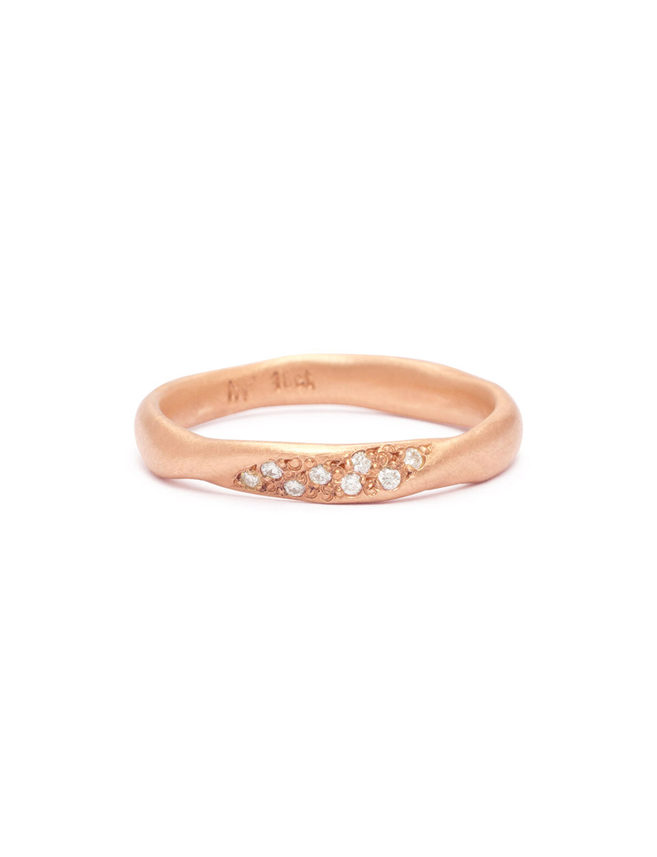 Zephyr Spray Ring – Rose Gold & Diamonds