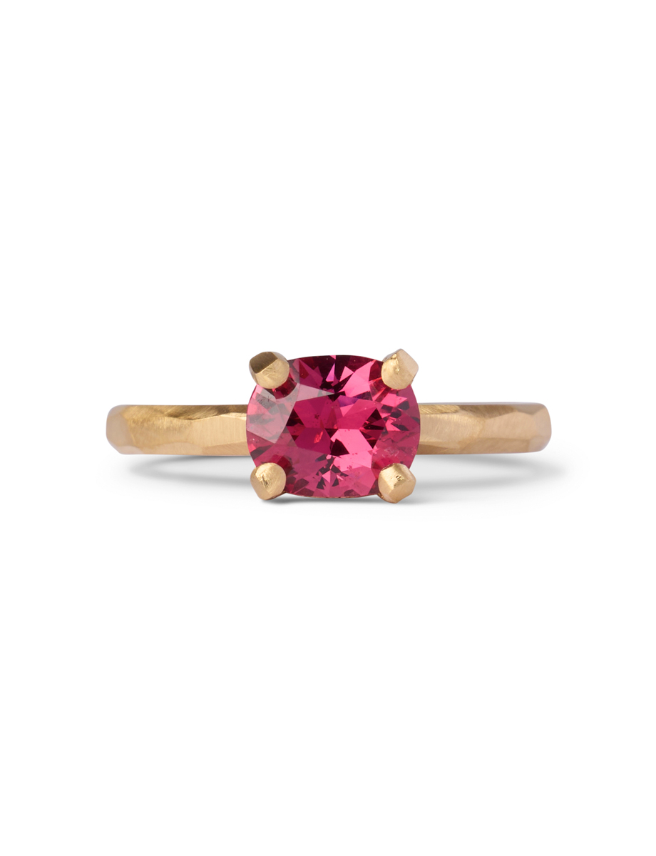 Four Claw Ring – Watermelon Spinel