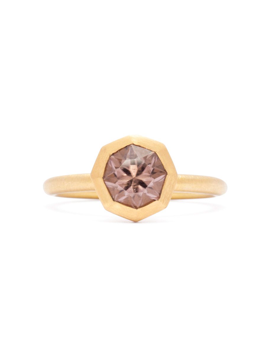 Barnacle I Ring – Pink Zircon