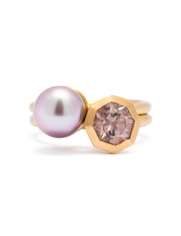 Barnacle I Ring – Pink Zircon