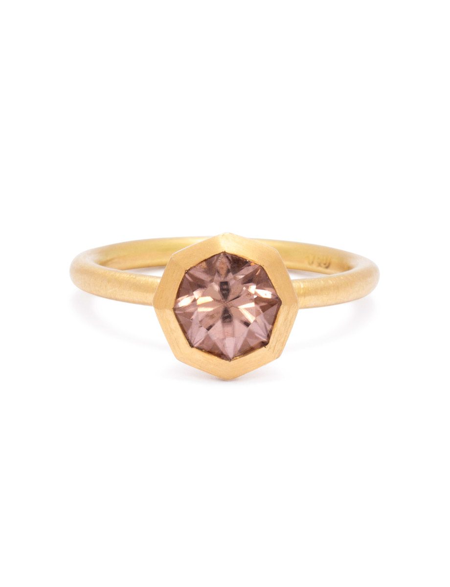 Barnacle I Ring – Pink Zircon