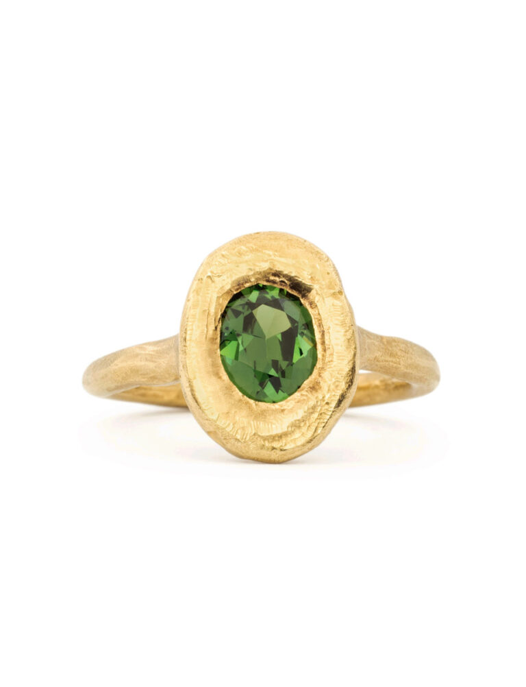 Orpheus Ring – Yellow Gold & Parti Sapphire