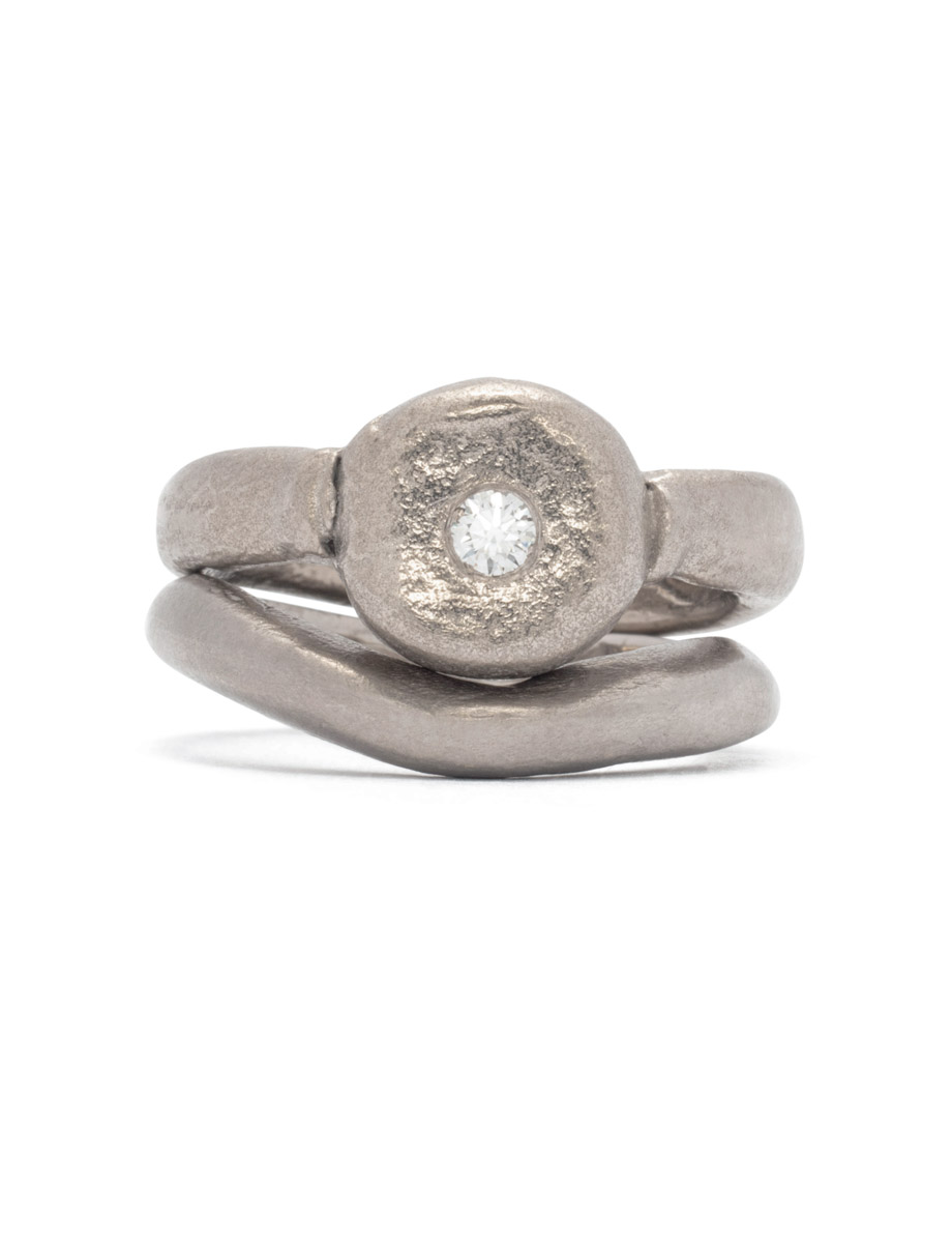 Erato Ring – White Gold & Diamond