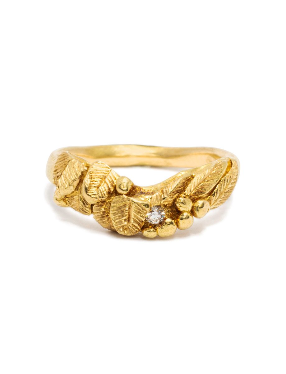 Illumination Ring – Yellow Gold & Diamond
