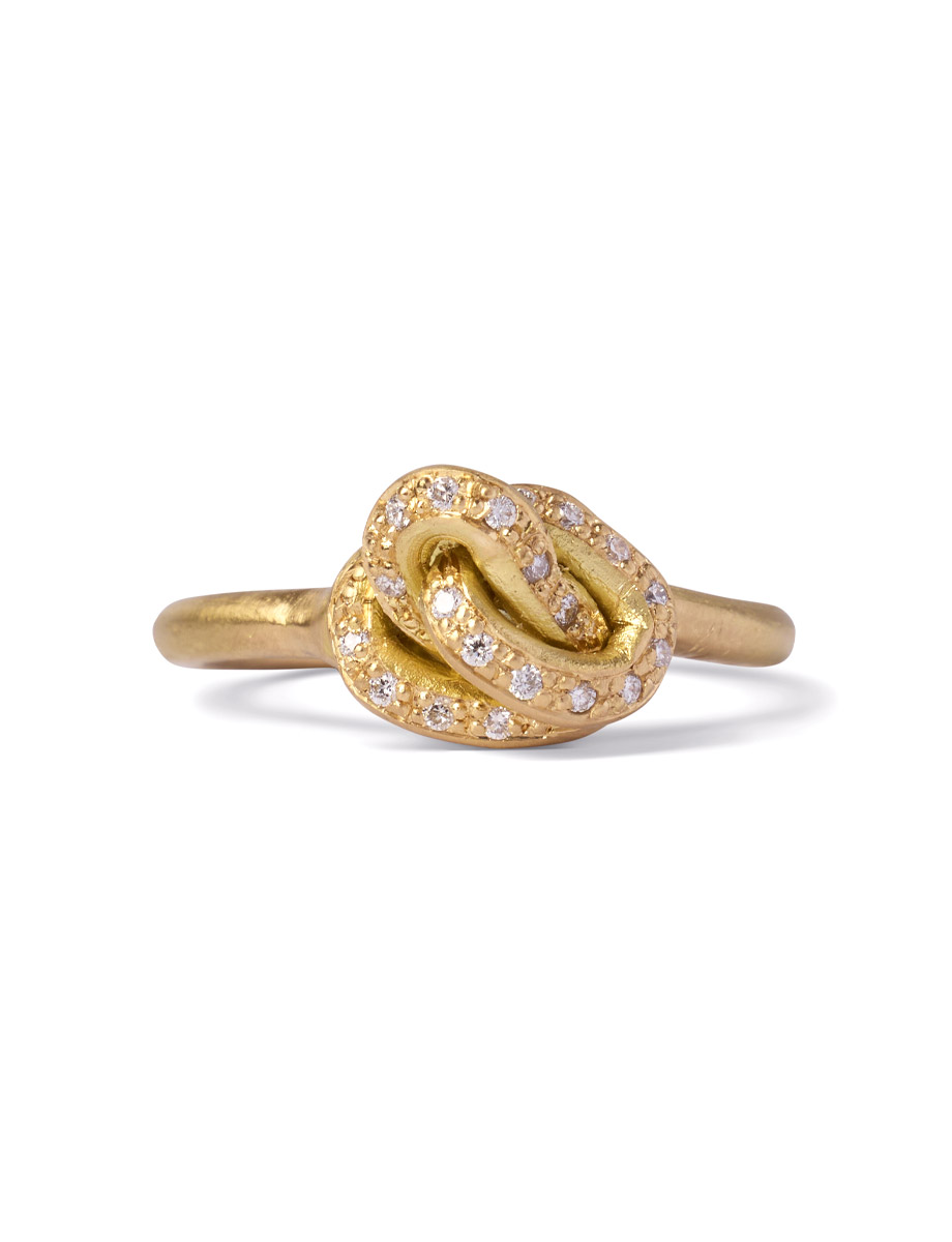 Connection Ring – Yellow Gold & Diamond