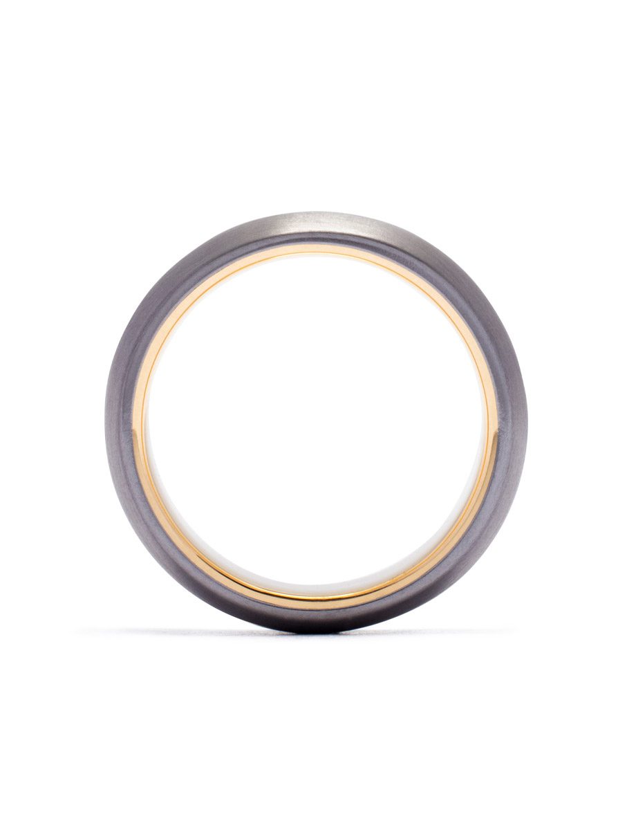 Tantalum and 18ct Yellow Gold Ring