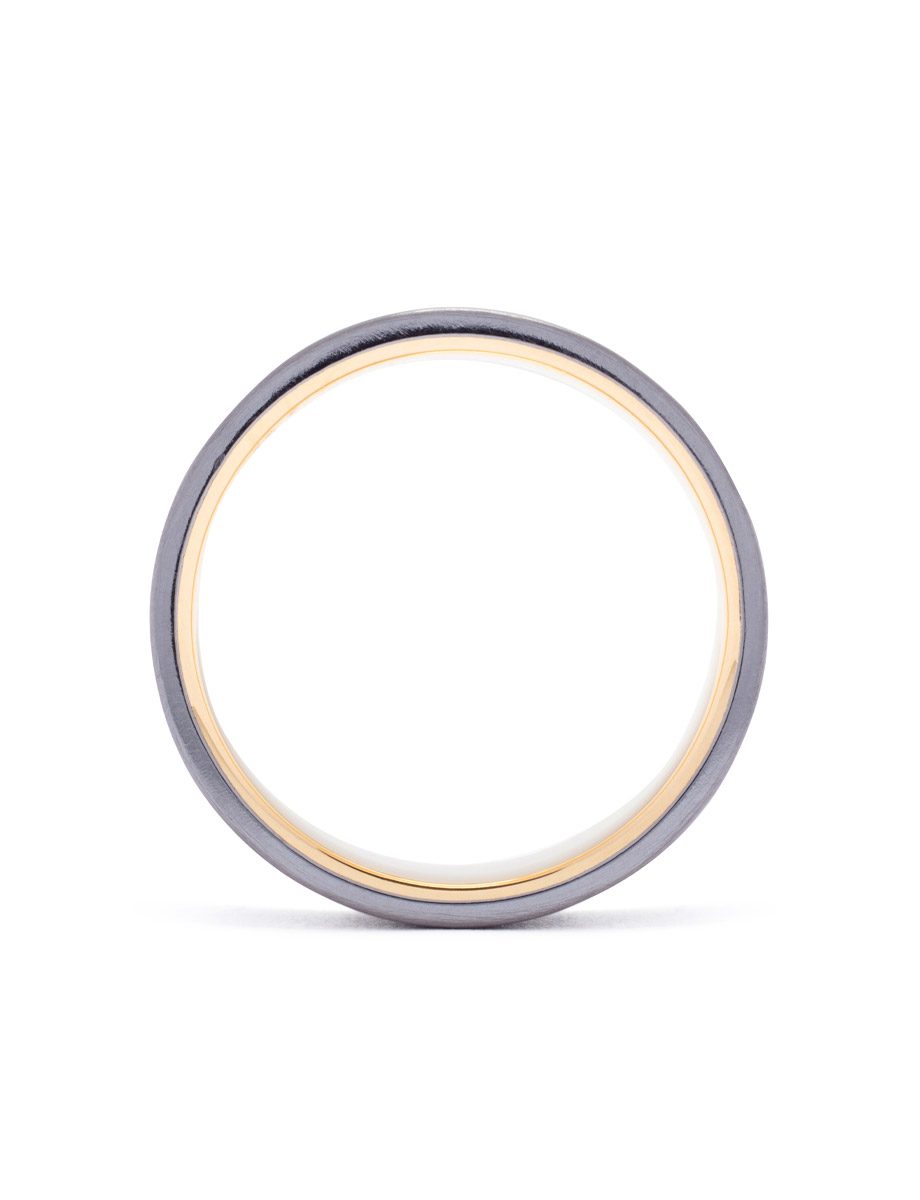 Tantalum and 18ct Yellow Gold Ring