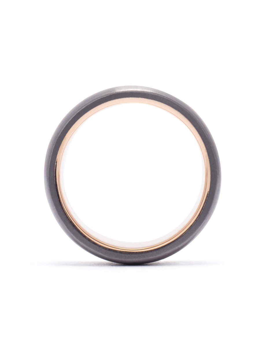 Stripe Ring – Rose Gold & Tantalum
