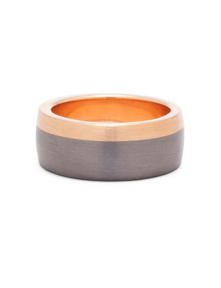 Stripe Ring – Rose Gold & Tantalum