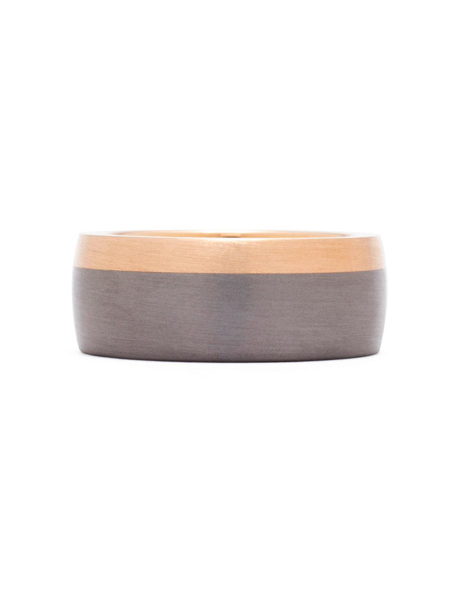 Stripe Ring – Rose Gold & Tantalum