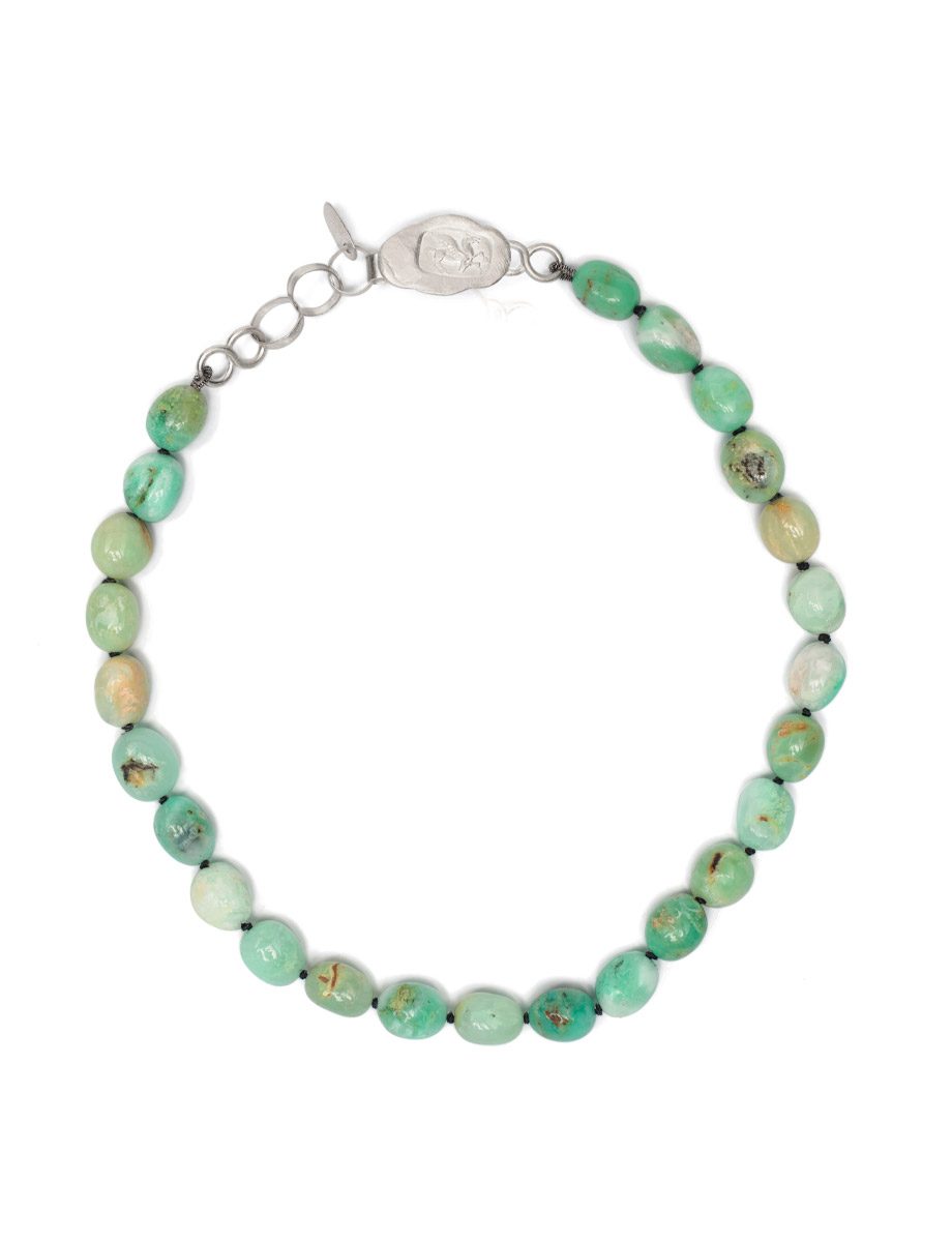 Journey Necklace – Silver & Chrysoprase