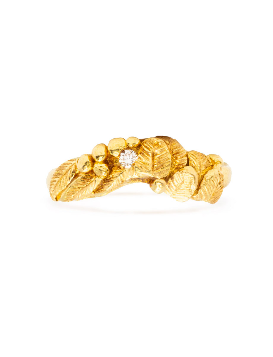 Illumination Ring – Yellow Gold & Diamond