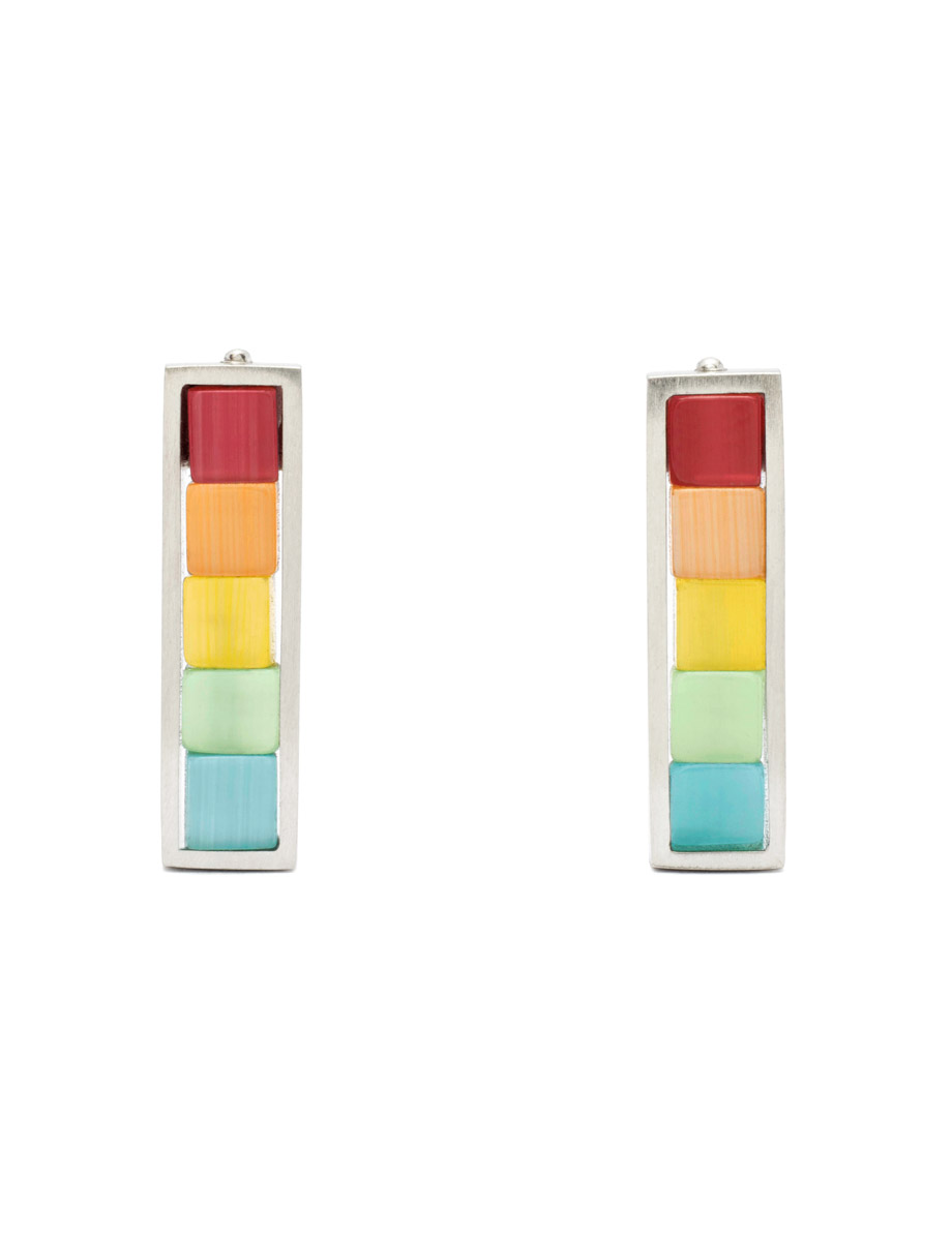 5 Stack Gelati Earrings – Fibre Optic Glass
