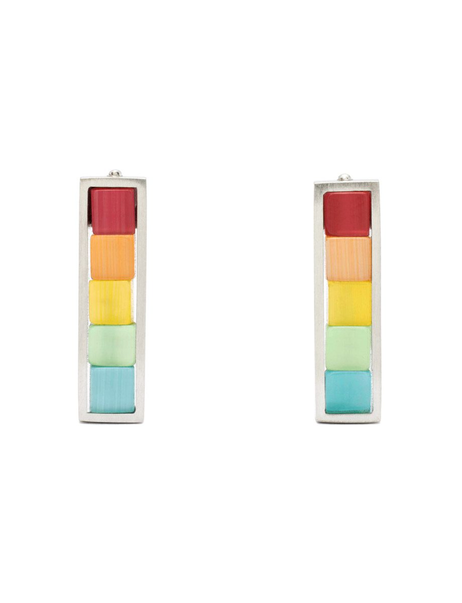 5 Stack Gelati Earrings – Fibre Optic Glass