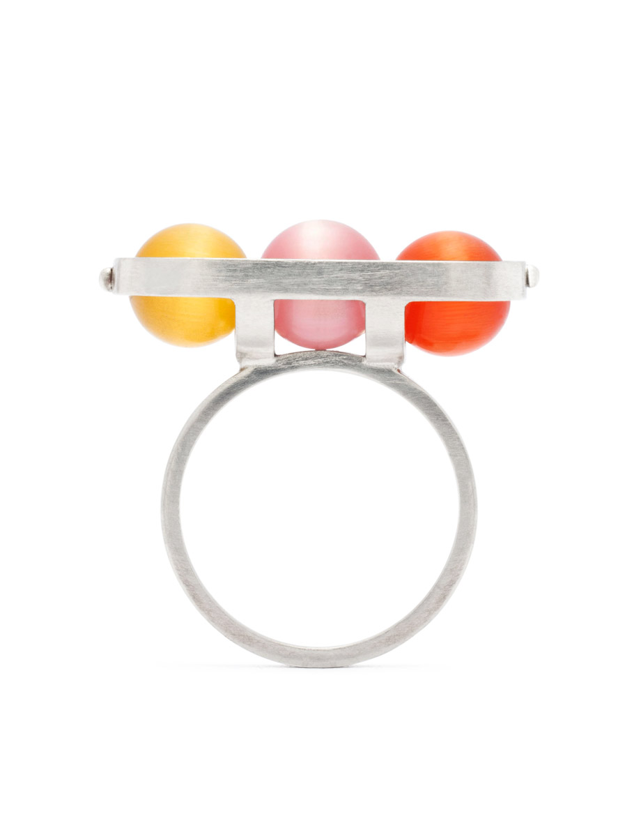 Trio Ring – Pink, Yellow & Orange