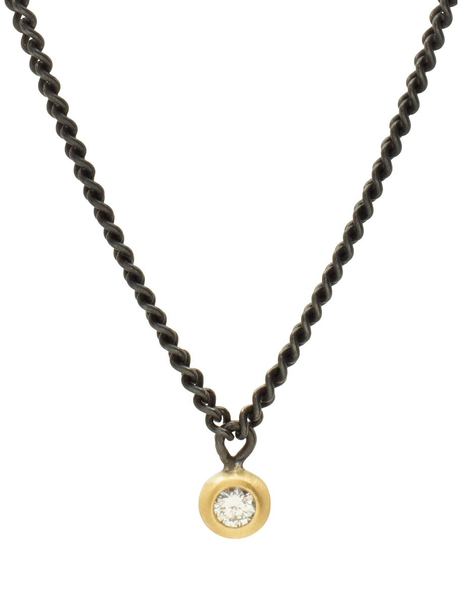 Pleur Chain – Silver, Gold & Diamond