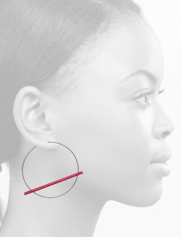 Blade Earrings – Crimson