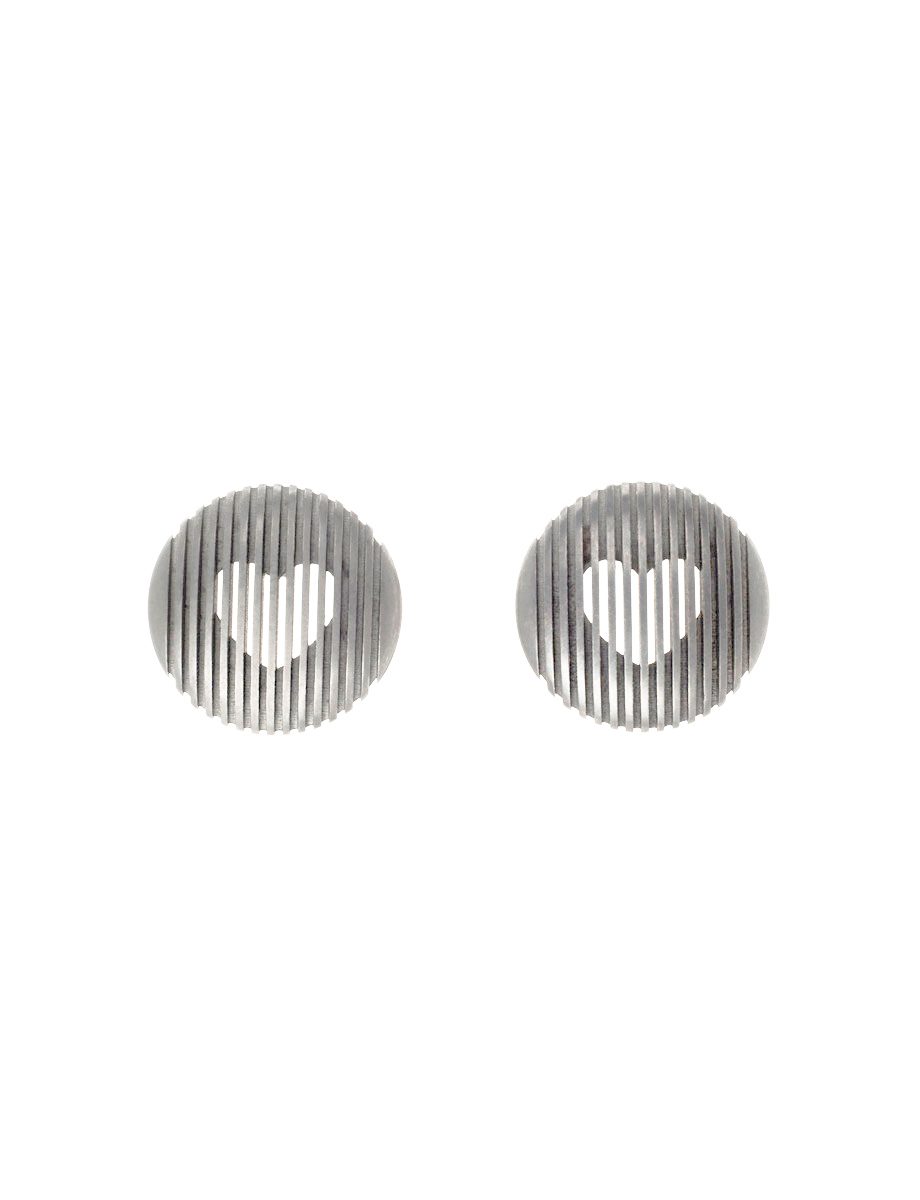 Large Obscuro Intima Stud Earrings – Silver