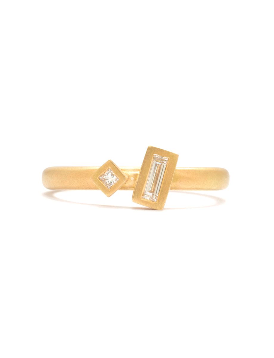 Stepping Stones Ring – Yellow Gold & Diamond