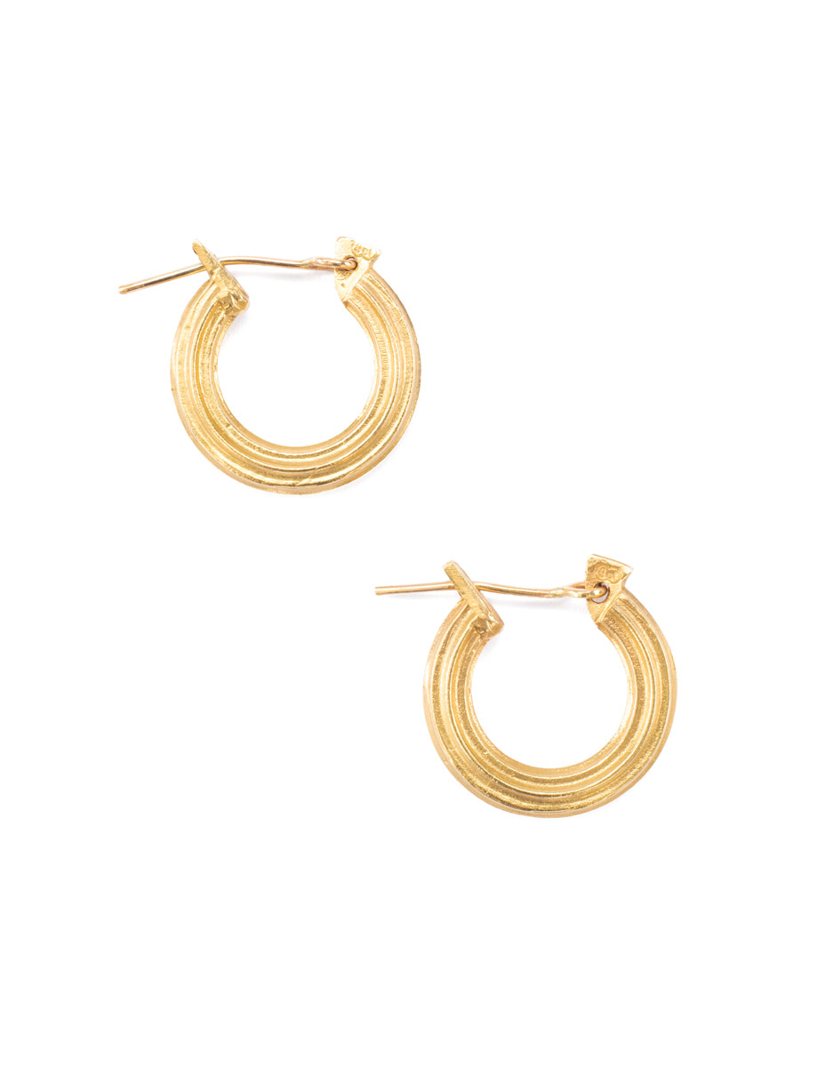 Dorico Hoop Earrings – Yellow Gold