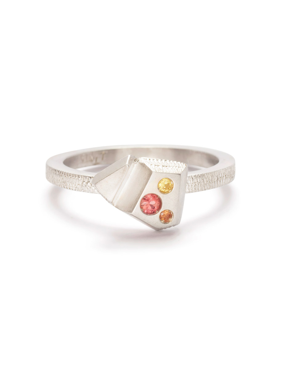 By My Side Ring – Red, Yellow & Orange Sapphire