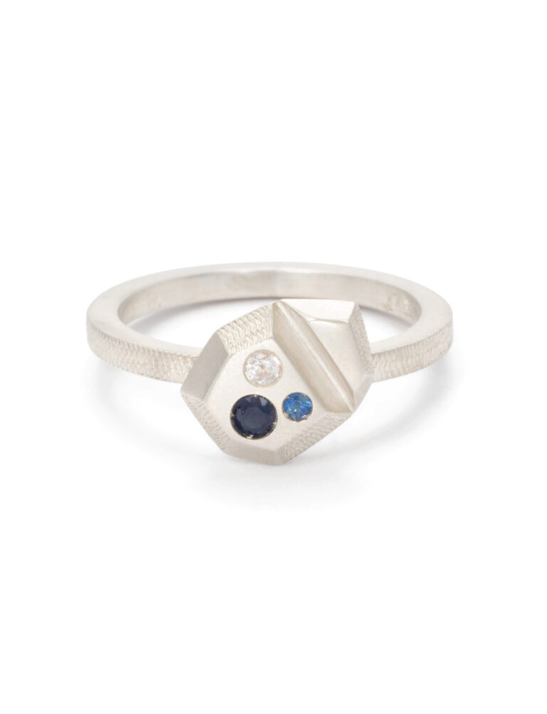 Proximity Ring – Silver & Sapphire