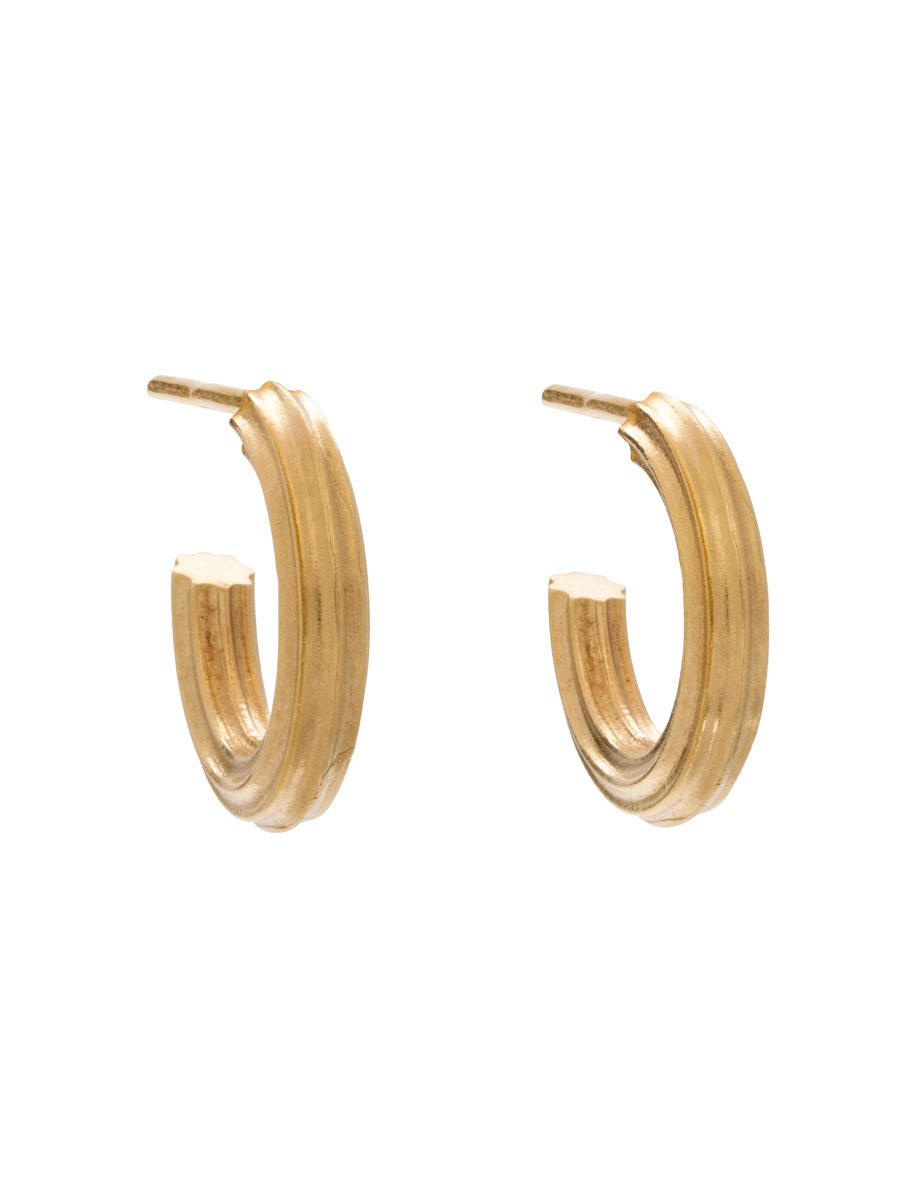 Dorico Hoop Earrings – Yellow Gold